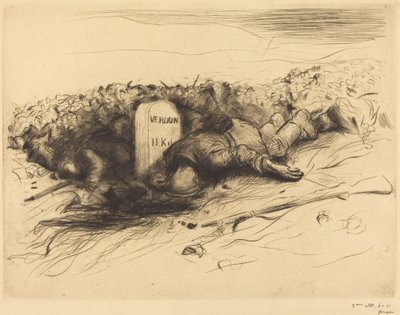 结束 - 凡尔登 作者 Jean Louis Forain