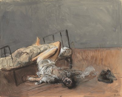 自杀，1800年第四季度或1900年前三分之一。 作者 让·路易·佛兰