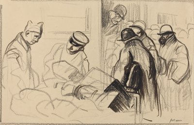 前往伯尔尼的火车，约1914年至1919年。 作者 让·路易·佛兰
