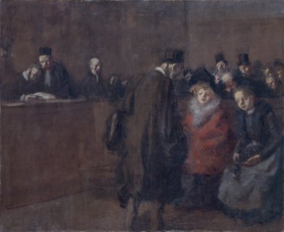 法院的法庭》，1910年 作者 让·路易·佛兰