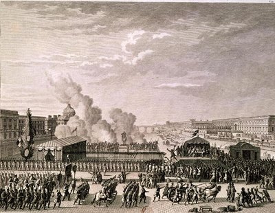 1792年7月22日宣布对国土的危险，由Pierre Gabriel Berthault（1737-1831）镌刻 作者 让·路易斯·普里尔
