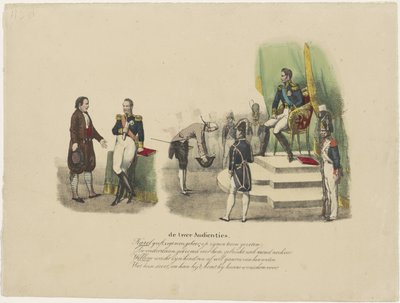 威廉一世和查理十世的听证会，1827 年
两个观众（标题在实物上） 作者 让·路易斯·范·赫默里克（归因于）