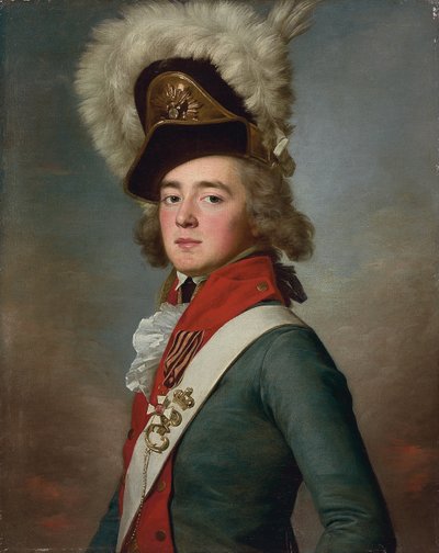 瓦莱里安准将Aleksandrovich Zubov的肖像， 作者 Jean Louis Voille