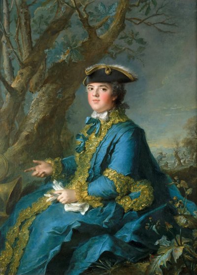 法国的路易丝·埃丽莎白（LouiseÉlisabeth），1727-1759年，帕尔马公爵夫人 作者 Jean Marc Nattier