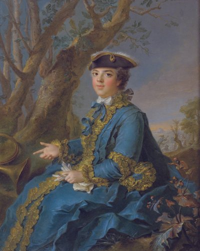 法国的路易丝·埃里萨瑟（LouiseÉlisabeth），1727-1759年，帕尔马公爵夫人，1760年 作者 Jean Marc Nattier