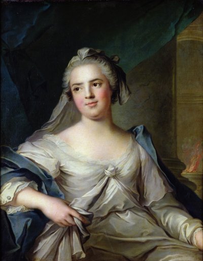 亨利埃特女士作为维斯塔尔维尔京，1751年 作者 Jean Marc Nattier