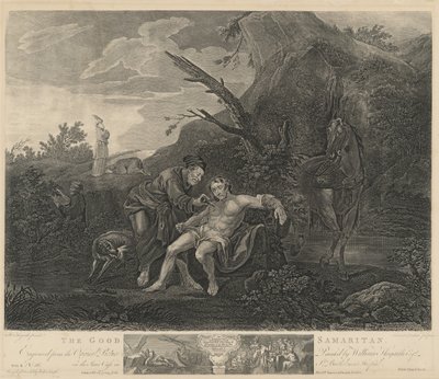 好撒玛利亚人 作者 Jean Marie Delatre 和 Simon Francois Ravenet I 在 William Hogarth 之后