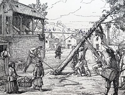 The planting of the Maypole 作者 让·马里埃特