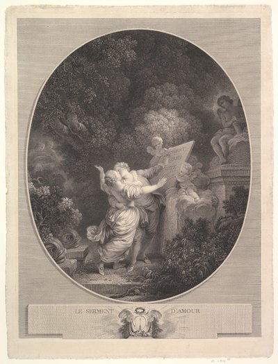 爱的誓言》，1786年。 作者 让·马修
