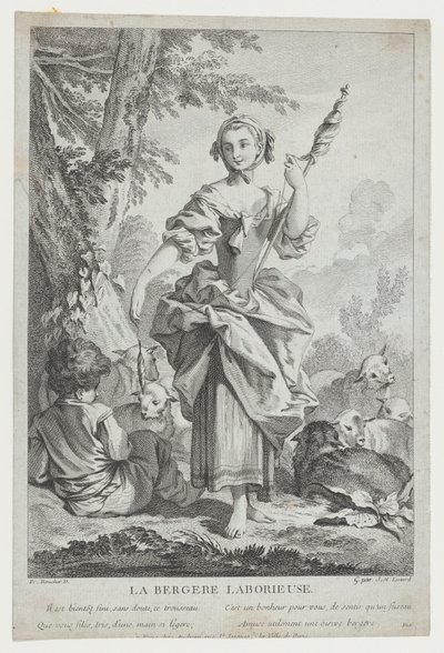 La Bergère Laborieuse，18世纪。 作者 让·米歇尔·利奥塔