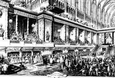 法国路易十六的加冕礼，1775年。 作者 让-米歇尔小莫罗