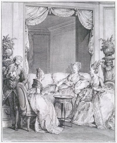 不要害怕，我的好朋友，由IS Helman（1743-1809）镌刻 作者 让-米歇尔小莫罗