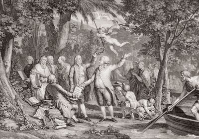 米拉波（Honore Gabriel Riqueti, Count of Mirabeau）。 作者 让-米歇尔小莫罗