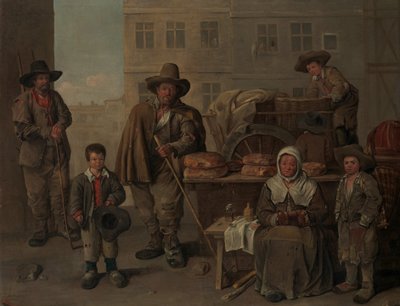 贝克手推车，1656年。 作者 让·米其林