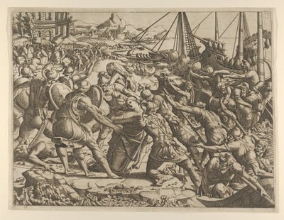 绑架海伦》，1535-55。 作者 让·米尼翁