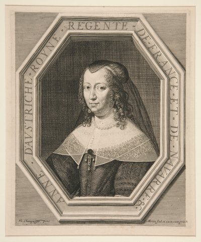 奥地利的安妮（1601-1666） 作者 Jean Morin