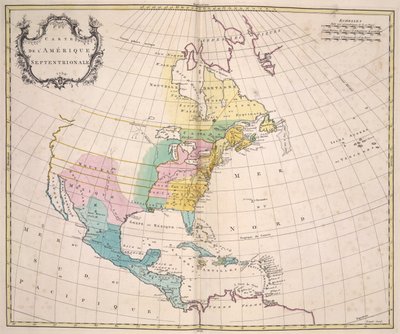 美国，选自 "Atlas Méthodique... 作者 让·帕莱雷