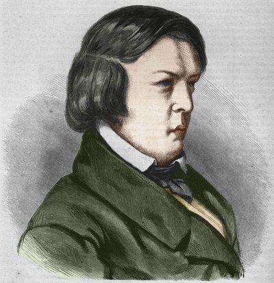 Robert Schumann 德国作曲家。绘图者：J.B. Laurens。 作者 让·保罗·劳伦斯