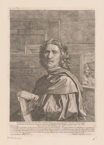 尼古拉-普桑肖像 作者 尼古拉斯·普桑（Nicolas Poussin）