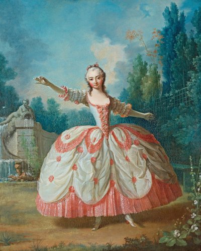 芭芭拉-坎帕尼尼的肖像，1721-1799年，被称为La Barbarina，1721年 作者 让·菲利普·德拉罗什