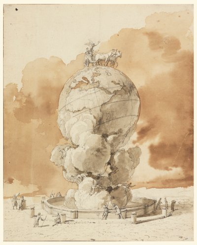 在巴黎广场上建立公共纪念碑的设计 作者 Jean Pierre Louis Laurent Houël