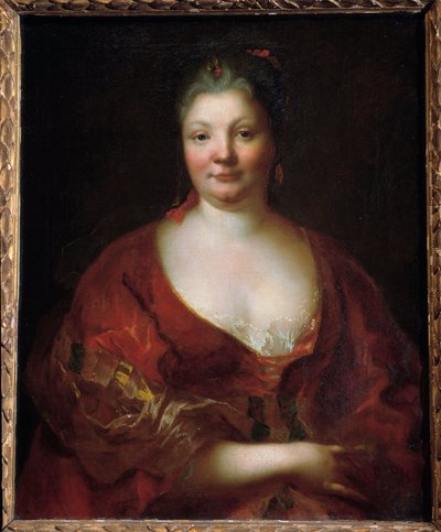 杜诺耶夫人 (1663-1719) 的肖像 奥尔良让·拉乌 (Jean Raoux) (1677-1734) 的画作。 美术博物馆 作者 Jean Raoux