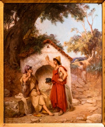 喷泉周围的阿尔及利亚妇女 作者 让·雷蒙德·希波吕特·拉泽斯