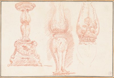 研究栏杆和烛台 作者 Jean-Robert Ango