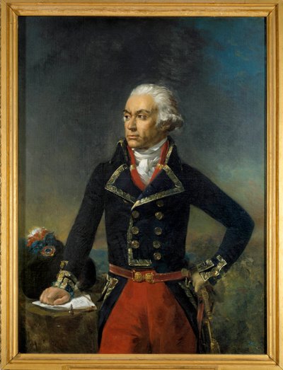 查尔斯·弗朗索瓦·杜穆里埃 (Charles Francois Dumouriez) 的肖像，1792 年（1739-1823 年）北方军队总司令，让·塞巴斯蒂安·鲁亚尔 (Jean-Sebastien Rouillard)（1789-1852 年）1835 年作画。 1,35x1 米。 作者 让·塞巴斯蒂安·鲁伊拉德（Jean Sebastien Rouillard）