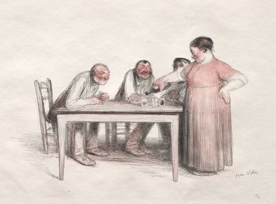 酒杯》（彩色石版画） 作者 让·韦伯
