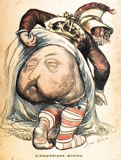 不朽的阿尔比恩--爱德华七世"。让-韦伯关于布尔战争的漫画--"L
