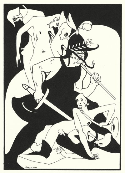奥维德的爱情书：他会告诉你他割断了多少人的喉咙（彩色石版画） 作者 让·德博谢尔