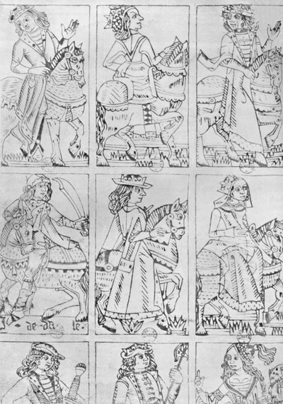 十五世纪的里昂尼西亚扑克牌》，1903年 作者 让·德·戴尔