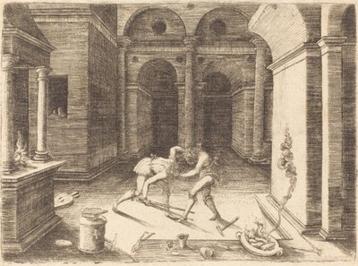 两个学徒打架 作者 Jean de Gourmont I
