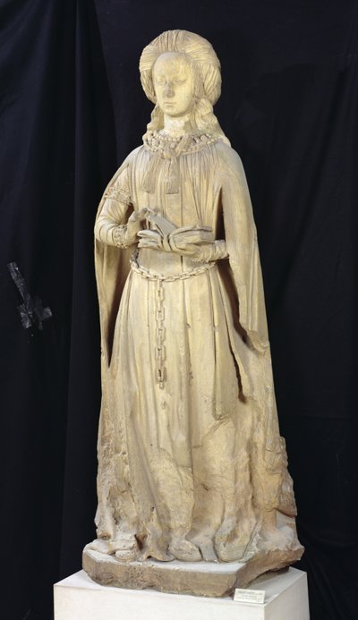St. Suzanne，来自Chateau des Ducs de Bourbon，Chantelle，c.1500-03（石灰岩） 作者 Jean fl.c.1465 c.1516 Guilhomet