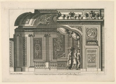 法式凹室设计，选自 "Alcoves à le Francoise" (法式凹室) 作者 让·勒·波特