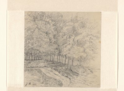 树木景观 作者 Jeanne Marie Heynsius（艺术家签名）