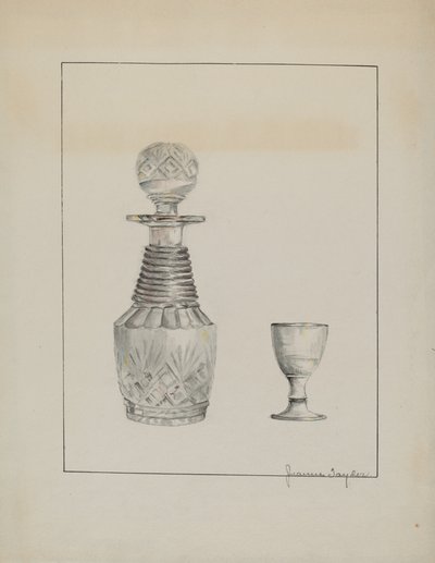 醒酒器和玻璃 作者 珍妮·泰勒