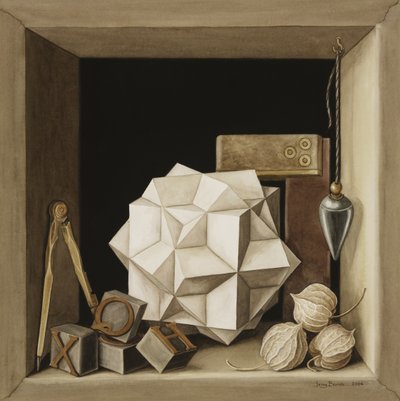 几何学，2004年（纸上文字） 作者 珍妮·巴伦（Jenny Barron）