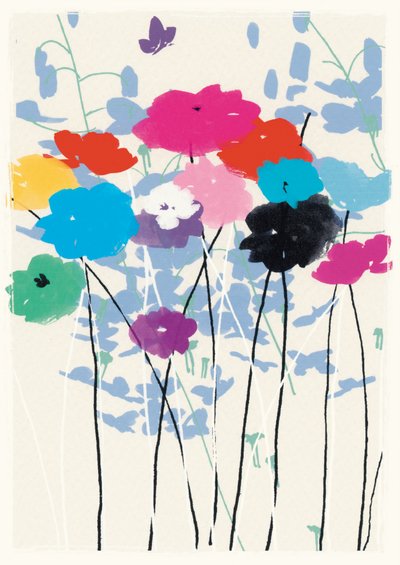 多色草地（标准），2015年（混合媒体）。 作者 珍妮·弗兰（Jenny Frean）