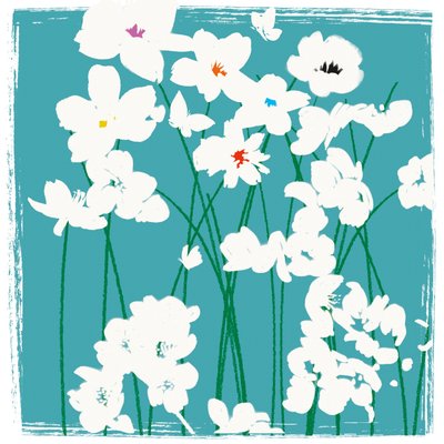 Turquoise Flowers 作者 珍妮·弗兰（Jenny Frean）