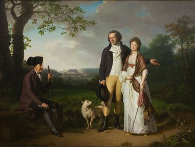 尼尔斯·瑞伯格（Niels Ryberg）和他的儿子约翰·克里斯蒂安（John Johan Christian）和他的Daughter妇恩格尔克（NéeFalbe），1797年 作者 詹斯·尤尔