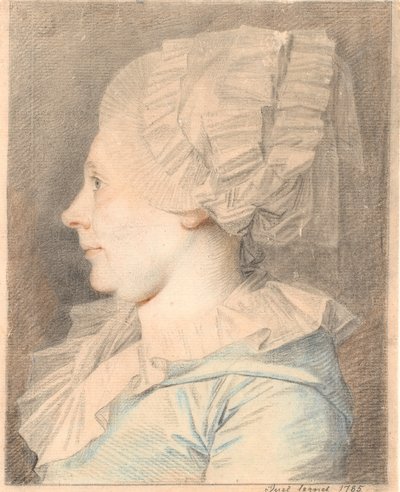 Anne Cathrine Maaløe，née Basse 肖像。左侧侧面 作者 詹斯·尤尔
