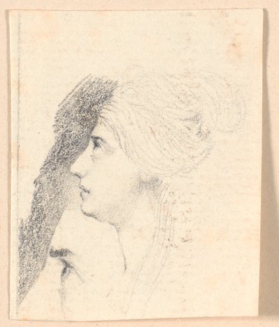 女演员 Mme Frydendahl，née Møller。左侧轮廓 作者 詹斯·尤尔