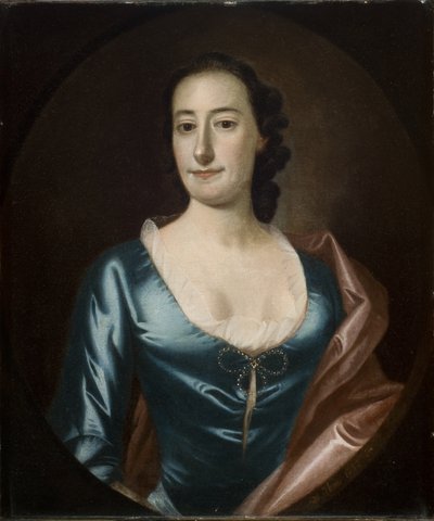 1753年，Elizabeth Prioleau Roupell（乔治·鲁佩尔夫人）的肖像 作者 耶利米。