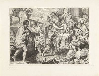 圣洁家庭与他人相伴 作者 Jacopo Palma (il Vecchio) (拒绝归属)