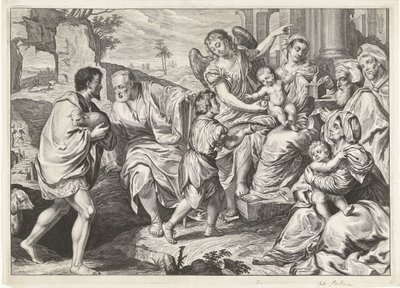 圣洁家庭与他人相伴 作者 Jacopo Palma (il Vecchio) (拒绝归属)