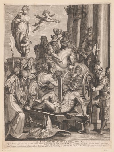圣伊拉斯谟殉难
Divi Erasmi martyrium crudelissimum.(物品上的标题） 作者 保罗·韦罗内塞