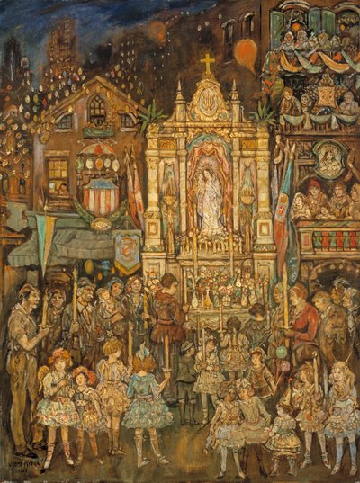 街道神社 作者 杰罗姆·迈尔斯（Jerome Myers）