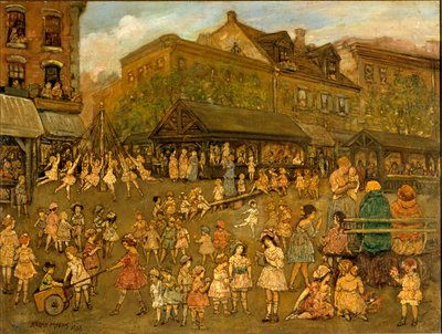 欢乐的田野》，1920年。 作者 杰罗姆·迈尔斯（Jerome Myers）